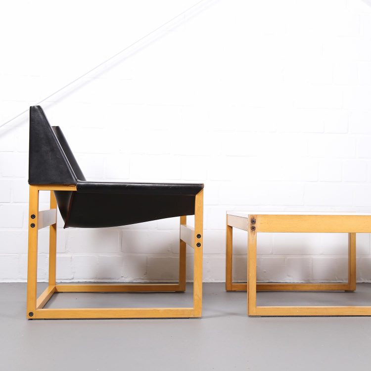 Architektenstühle Coffee Table Architect Easy Chairs Dickleder Cube Kubus Bauhaus Vintage Design