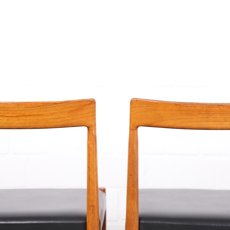 Danish Design Dining Chairs 60er Midcentury Modern Stühle Teakstühle Vintage Esszimmmerstühle
