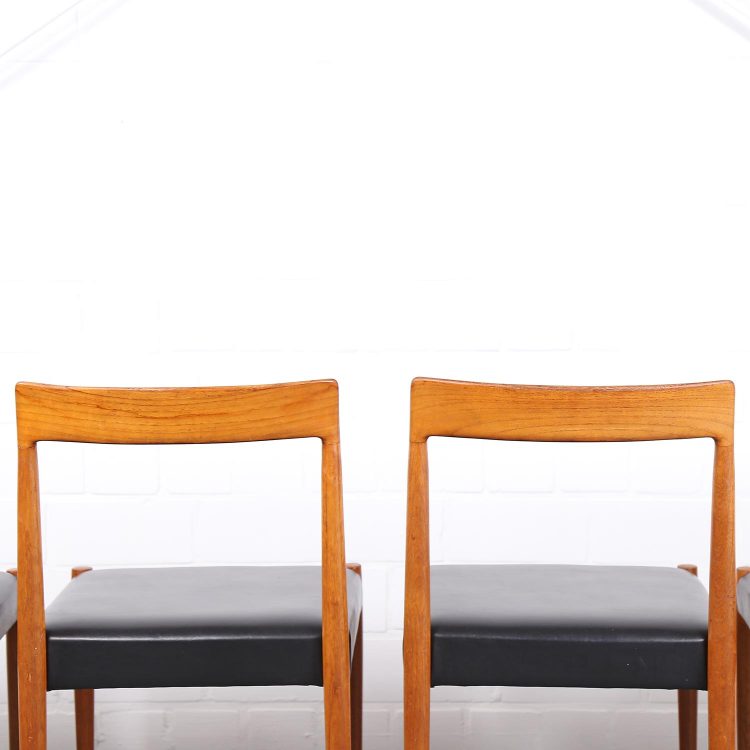 Danish Design Dining Chairs 60er Midcentury Modern Stühle Teakstühle Vintage Esszimmmerstühle