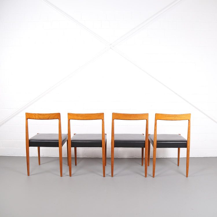 Danish Design Dining Chairs 60er Midcentury Modern Stühle Teakstühle Vintage Esszimmmerstühle