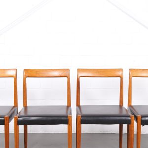 Danish Design Dining Chairs 60er Midcentury Modern Stühle Teakstühle Vintage Esszimmmerstühle