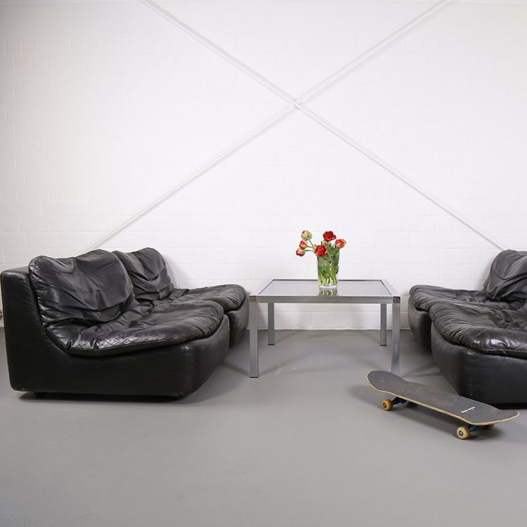 Vintage Modular Leather Sofa from Dreipunkt International COR