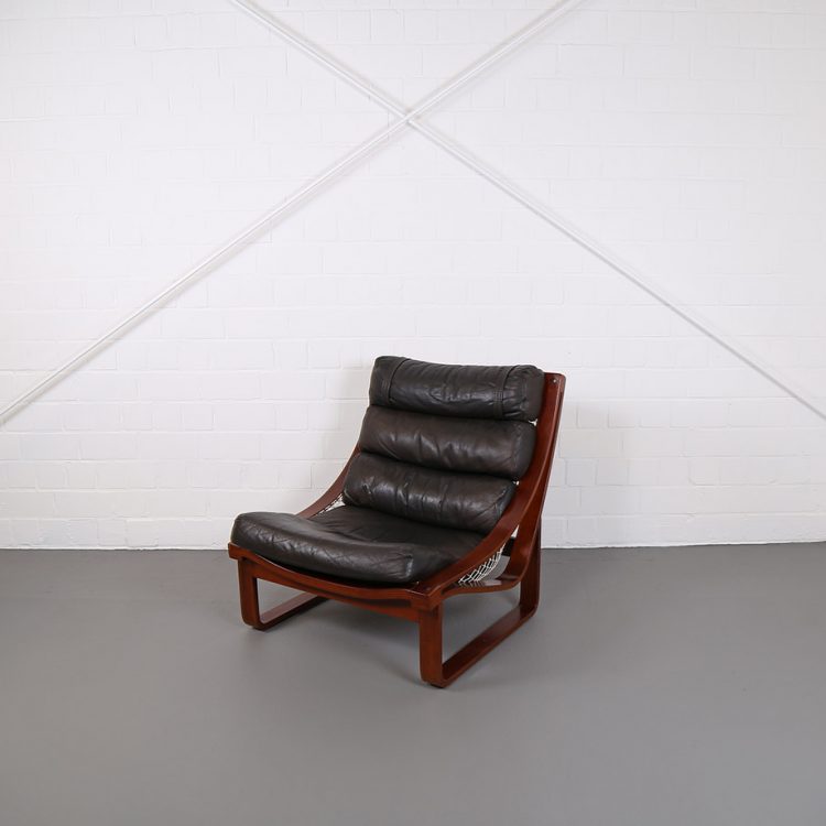 Fred Lowen Tessa T4 Lounge Chair Danish Design Teak Ledersessel Vintage Luxus Retro gebraucht kaufen