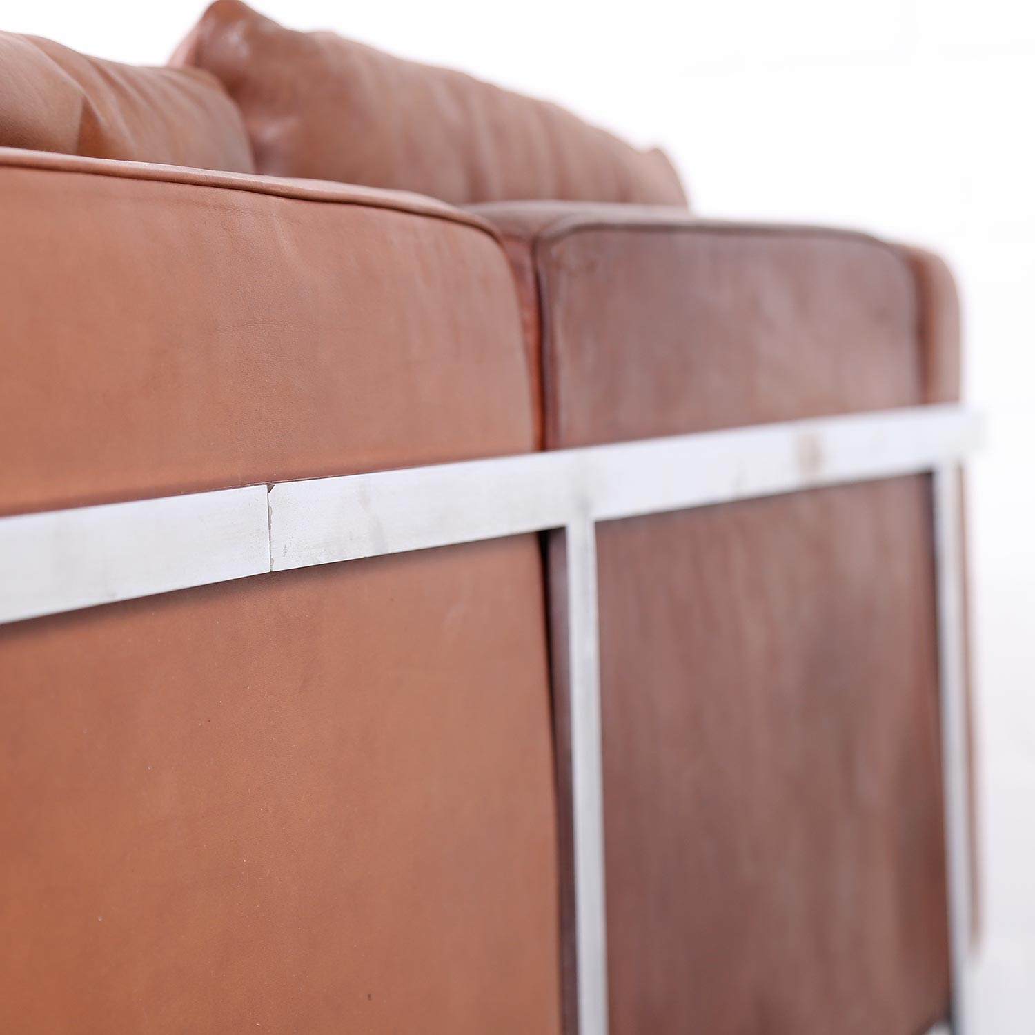 Robert Haussmann De Sede_Ledersofa RH 302 Cognac Vintage Design Couch