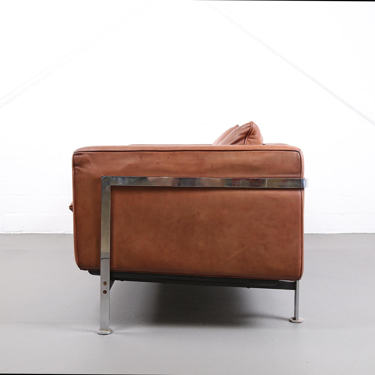 Robert Haussmann De Sede_Ledersofa RH 302 Cognac Vintage Design Couch