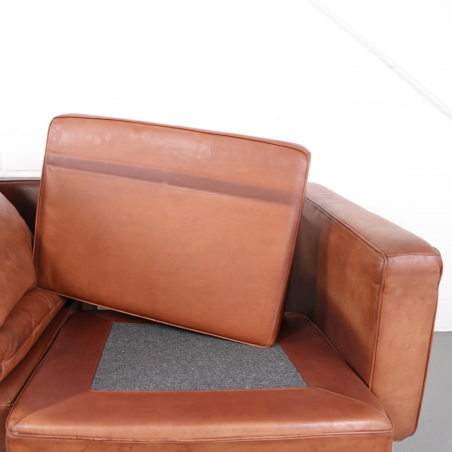 Robert Haussmann De Sede_Ledersofa RH 302 Cognac Vintage Design Couch