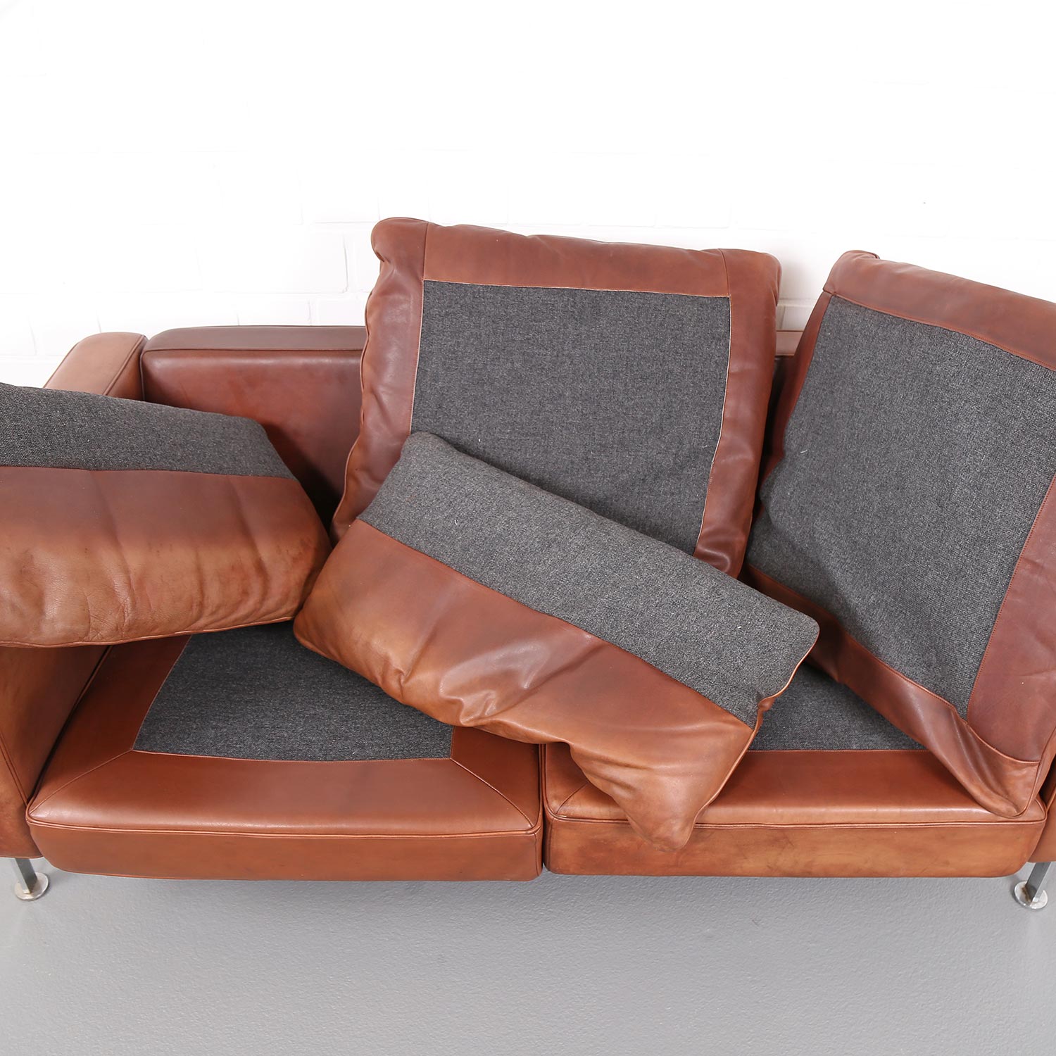 Robert Haussmann De Sede_Ledersofa RH 302 Cognac Vintage Design Couch