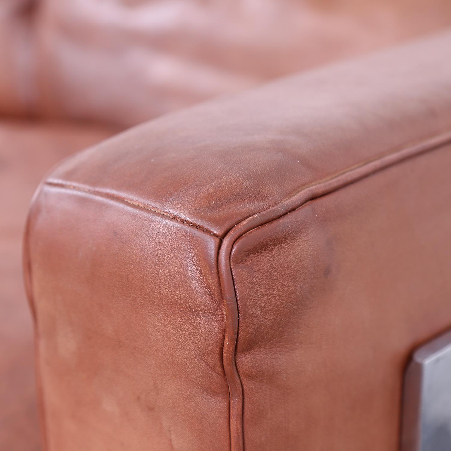 Robert Haussmann De Sede_Ledersofa RH 302 Cognac Vintage Design Couch