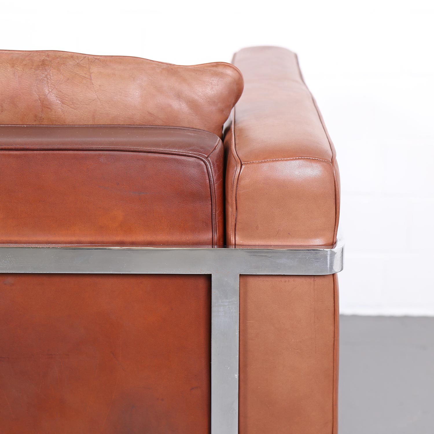 Robert Haussmann De Sede_Ledersofa RH 302 Cognac Vintage Design Couch