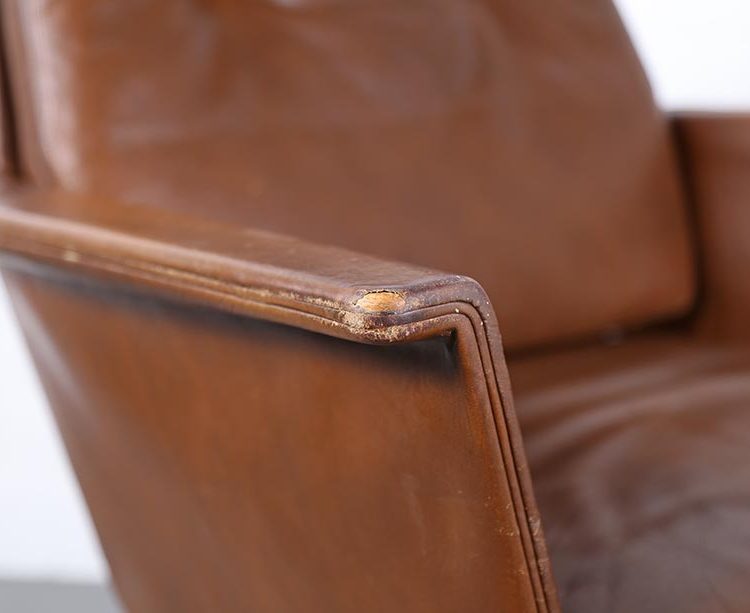 Easy Chair Leather Chair Sedia by Horst Brüning for COR