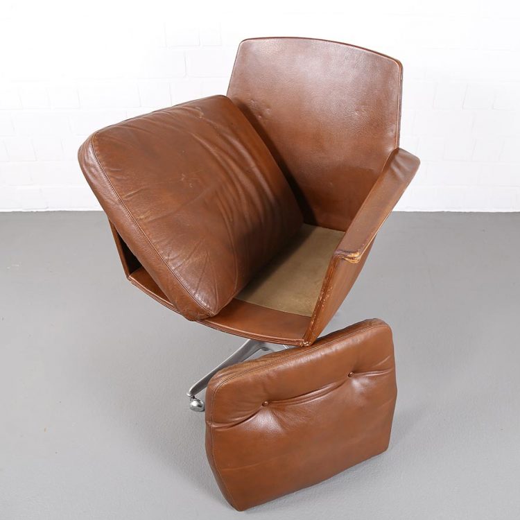 Easy Chair Leather Chair Sedia by Horst Brüning for COR