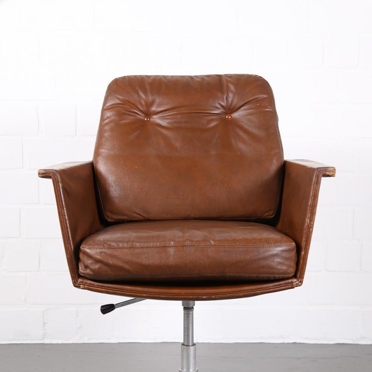 Easy Chair Leather Chair Sedia by Horst Brüning for COR
