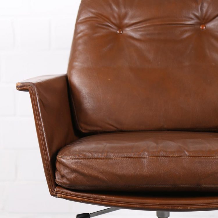 Easy Chair Leather Chair Sedia by Horst Brüning for COR