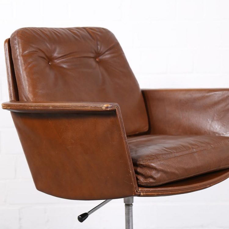 Easy Chair Leather Chair Sedia by Horst Brüning for COR
