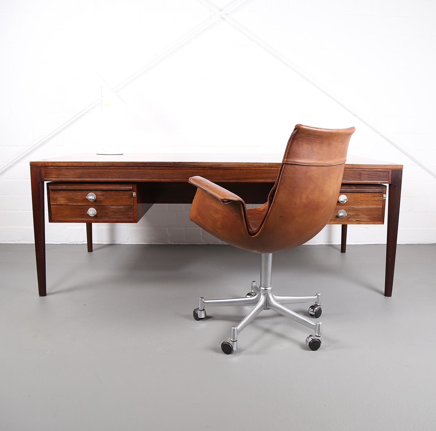 Finn Juhl Desk Diplomat Schreibtisch Cado France & Son Danish Desing 60s 60er Palisander Rosewood Designklassiker gebraucht Vintage 2nd Hand