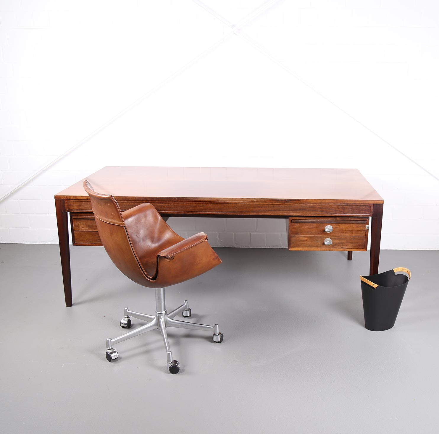 Finn Juhl Desk Diplomat Schreibtisch Cado France & Son Danish Desing 60s 60er Palisander Rosewood Designklassiker gebraucht Vintage 2nd Hand