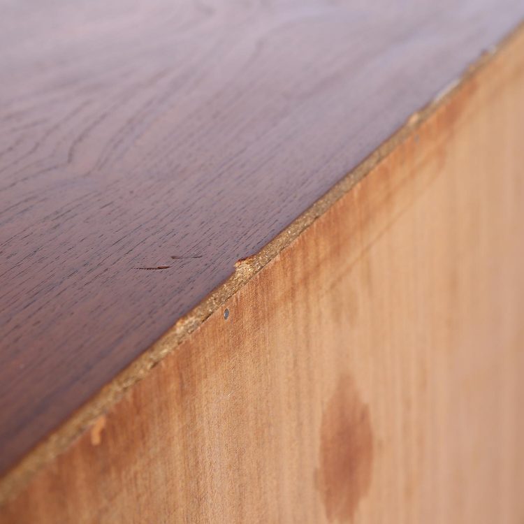 Geometric Danish Design Teak Sideboard Credenza