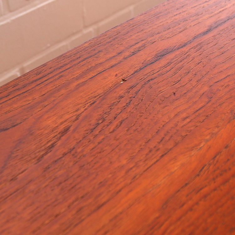 Geometric Danish Design Teak Sideboard Credenza