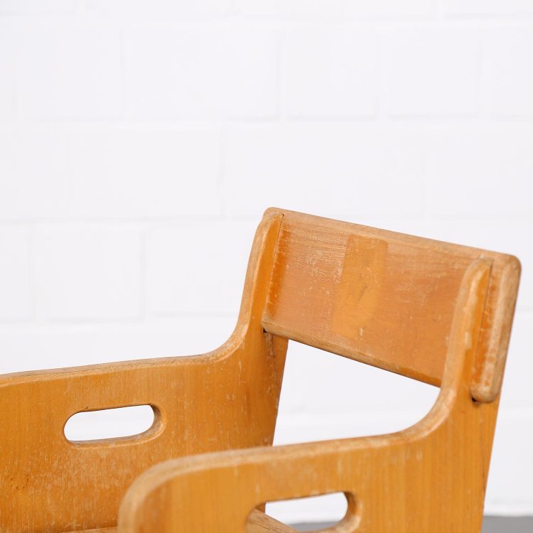 Set of two Peter's Chairs and Peter's Table Kinderstuhl Hans J. Wegner for Getema