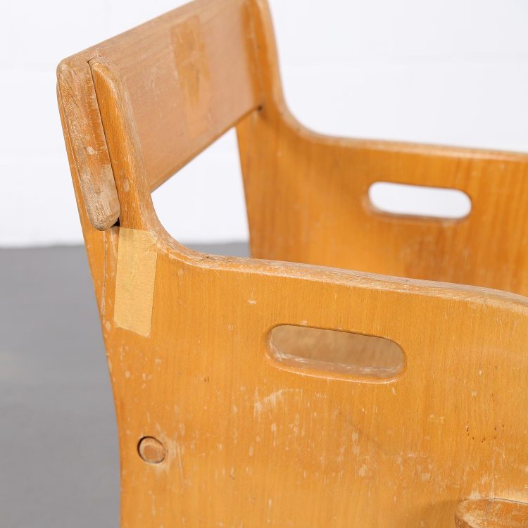 Set of two Peter's Chairs and Peter's Table Kinderstuhl Hans J. Wegner for Getema