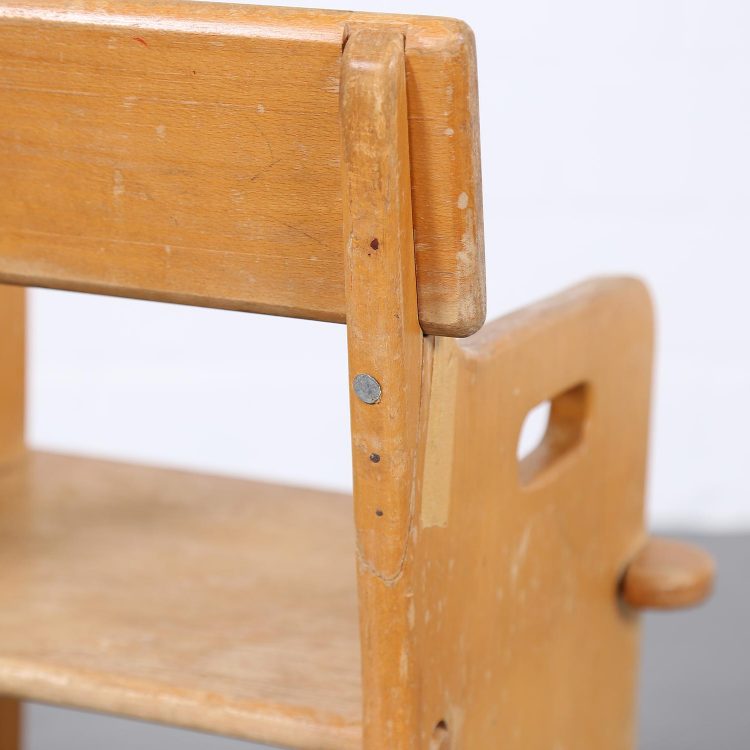 Set of two Peter's Chairs and Peter's Table Kinderstuhl Hans J. Wegner for Getema