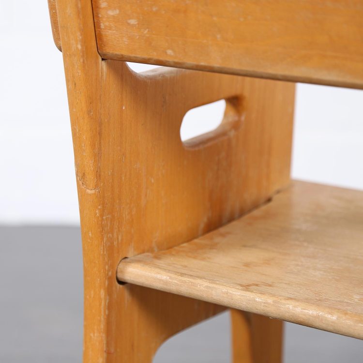 Set of two Peter's Chairs and Peter's Table Kinderstuhl Hans J. Wegner for Getema