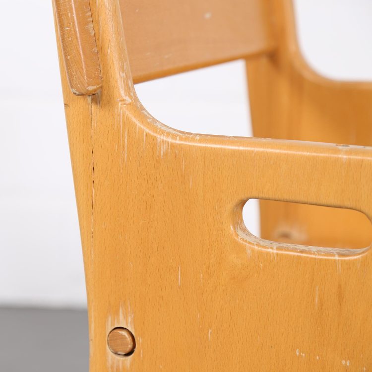 Set of two Peter's Chairs and Peter's Table Kinderstuhl Hans J. Wegner for Getema