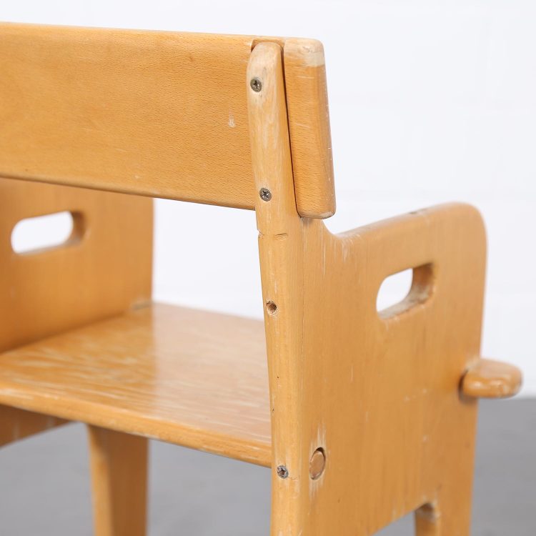 Set of two Peter's Chairs and Peter's Table Kinderstuhl Hans J. Wegner for Getema