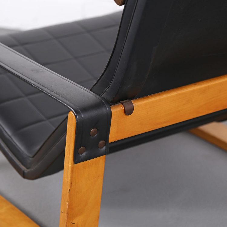 Ilmari Lappalainen Pulkka Asko Lounge Chair Wooden Edition