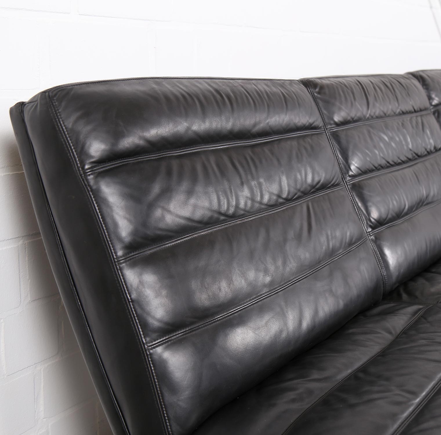 Kill International Horst Brüning Ledersofa selten Leather Sofa Couch auf Metallrahmen Vintage Designklassiker gebraucht kaufen