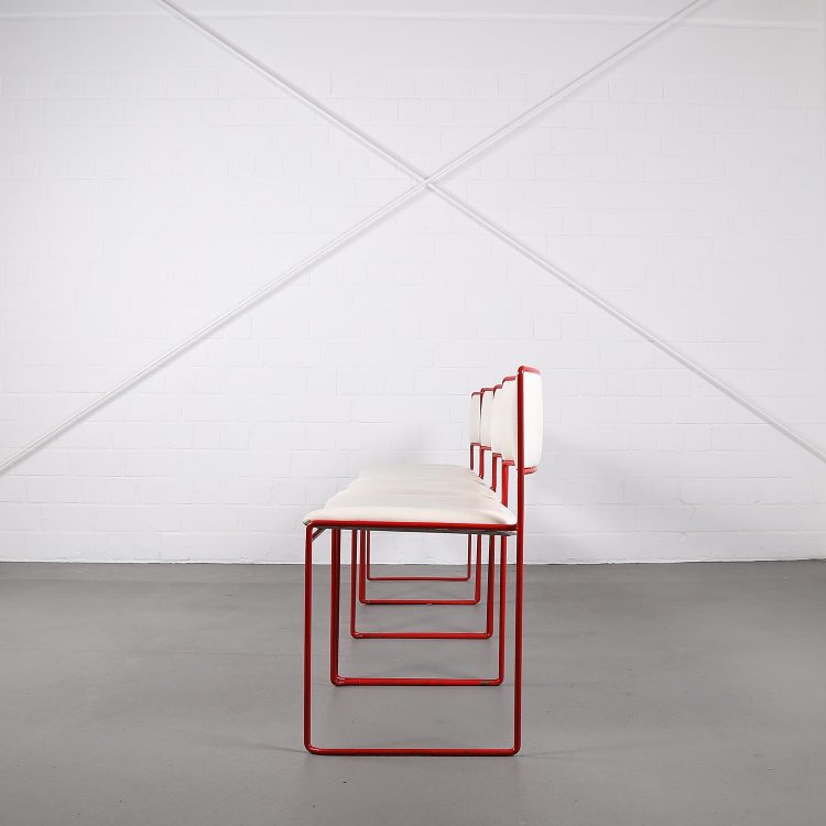 Rare Set of four Stacking Chairs Preben Fabricius/Jørgen Kastholm for Kill International