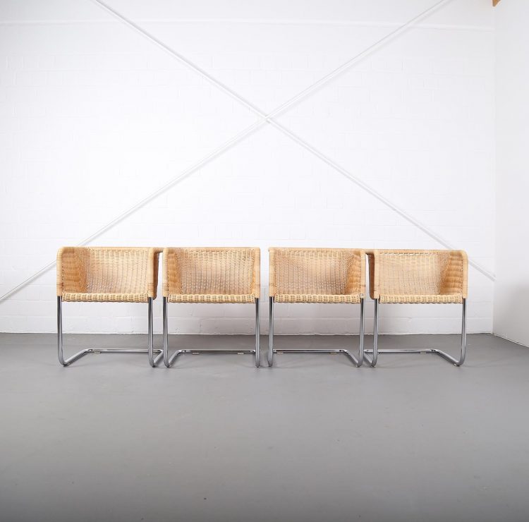 D43 Bauhaus Style Cantilever Chairs by Tecta Mart Stam Marcel Breuer Jprgen Kastholm Preben Fabricius