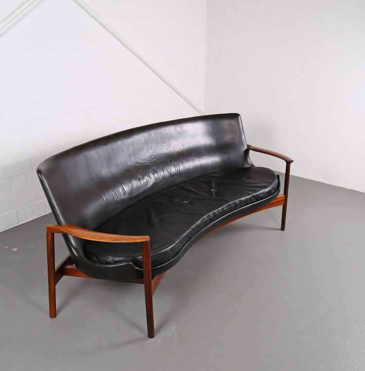 Ib Kofod-Larsen Sofa Elizabeth Larsen Christensen leather sofa Danish Design used gebraucht Vintage Classic Design Midecentury Modern Furniture