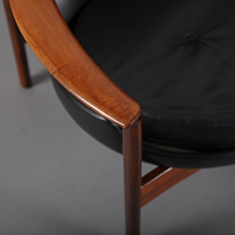 Rare Leather Sofa Ib Kofod-Larsen for Larsen & Christensen (attr.)