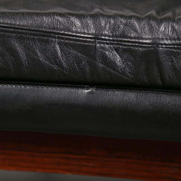 Rare Leather Sofa Ib Kofod-Larsen for Larsen & Christensen (attr.)