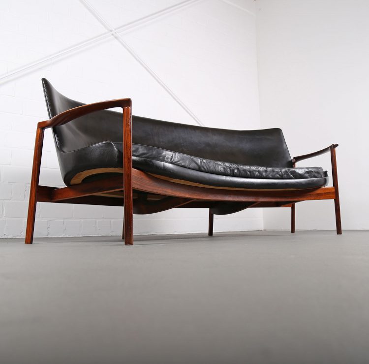 Ib Kofod-Larsen Sofa Elizabeth Larsen Christensen leather sofa Danish Design used gebraucht Vintage Classic Design Midecentury Modern Furniture