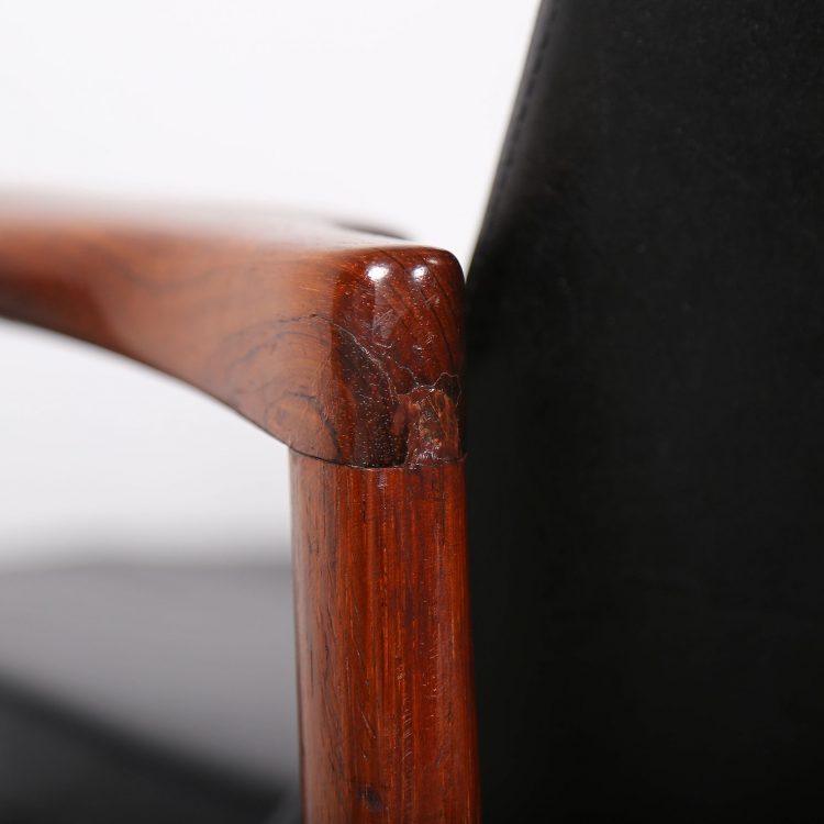 Rare Leather Sofa Ib Kofod-Larsen for Larsen & Christensen (attr.)