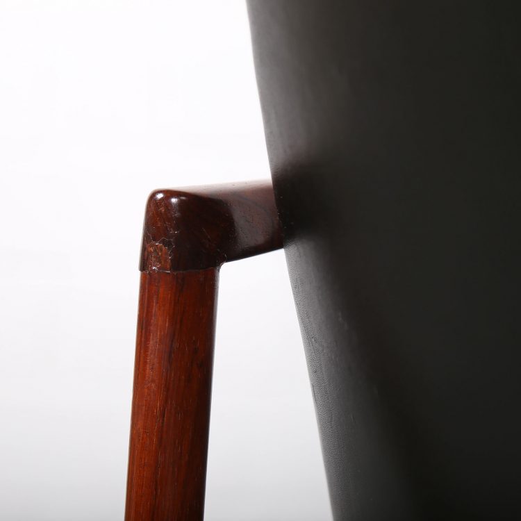 Rare Leather Sofa Ib Kofod-Larsen for Larsen & Christensen (attr.)