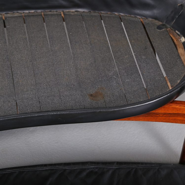 Rare Leather Sofa Ib Kofod-Larsen for Larsen & Christensen (attr.)