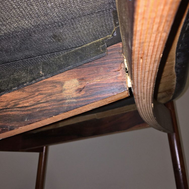 Rare Leather Sofa Ib Kofod-Larsen for Larsen & Christensen (attr.)