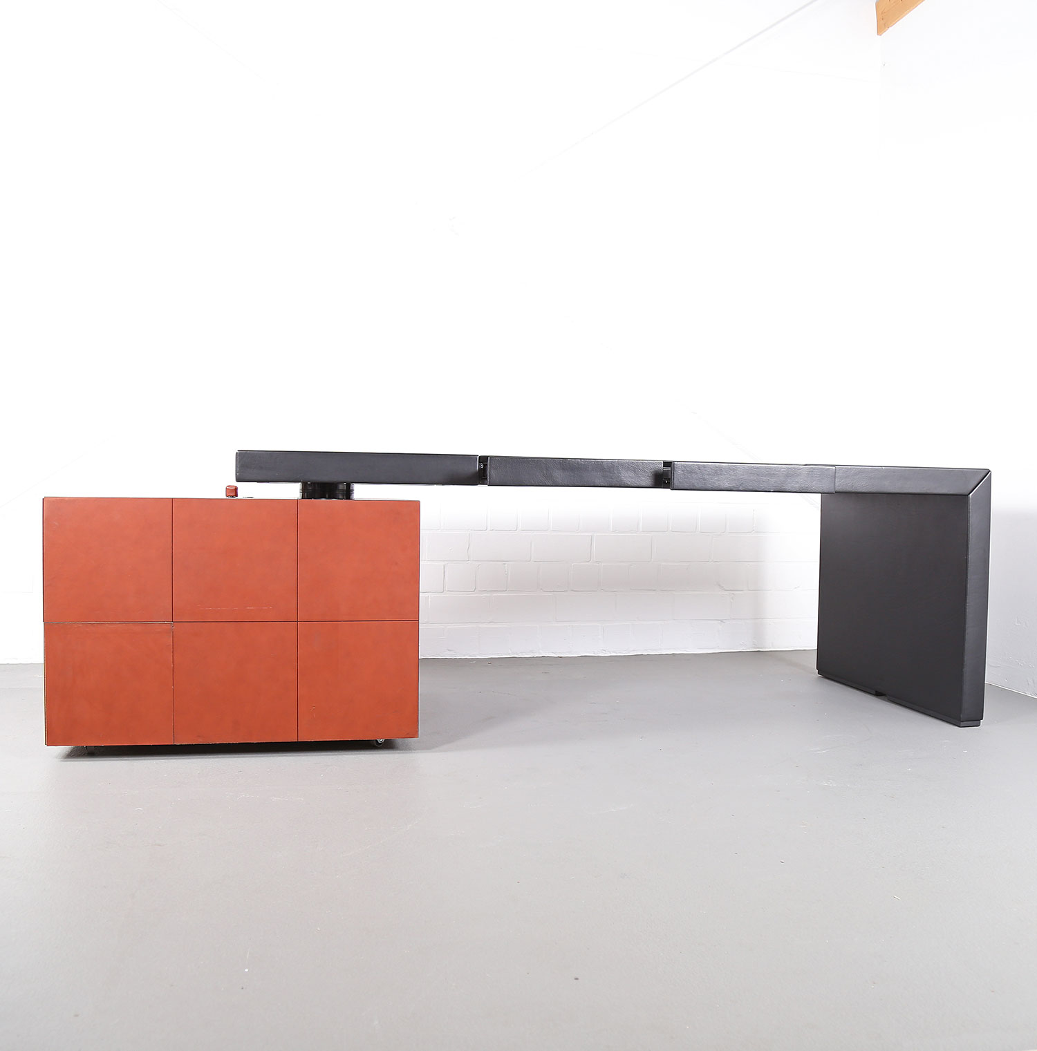 Leather Office Desk C.E.O. Cube Lella & Massimo Vignelli for Poltrona Frau - Image 6