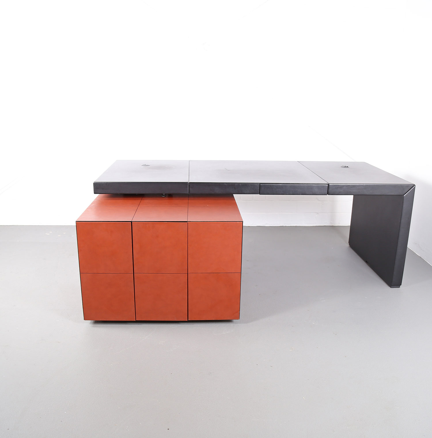 Leather Office Desk C.E.O. Cube Lella & Massimo Vignelli for Poltrona Frau - Image 10