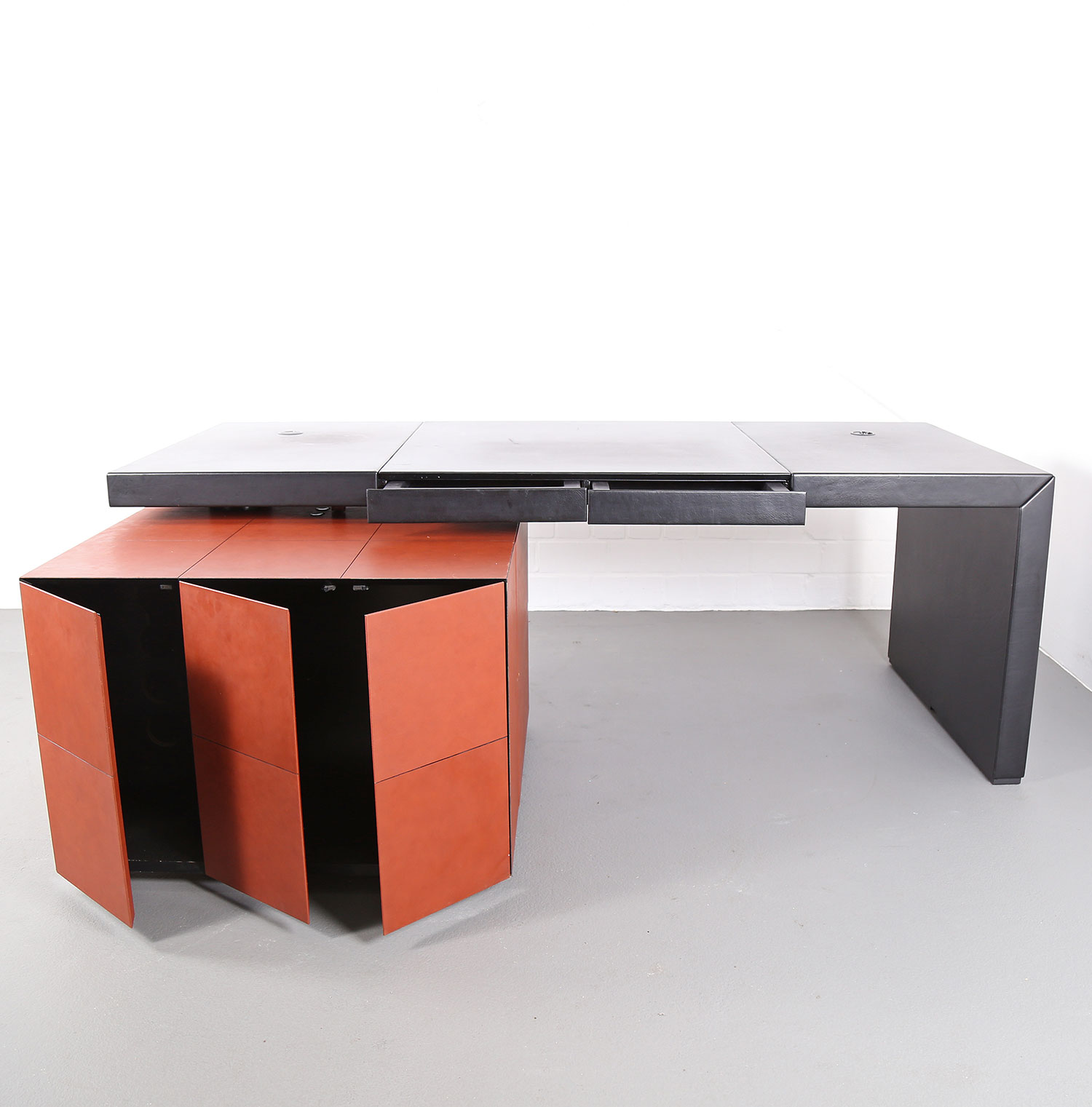 Leather Office Desk C.E.O. Cube Lella & Massimo Vignelli for Poltrona Frau - Image 14