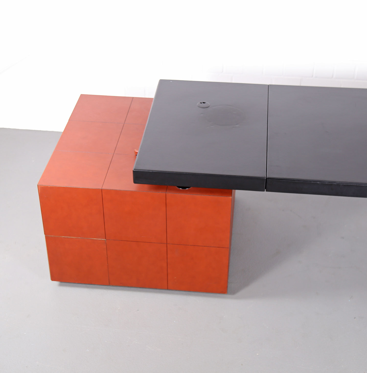 Leather Office Desk C.E.O. Cube Lella & Massimo Vignelli for Poltrona Frau - Image 17