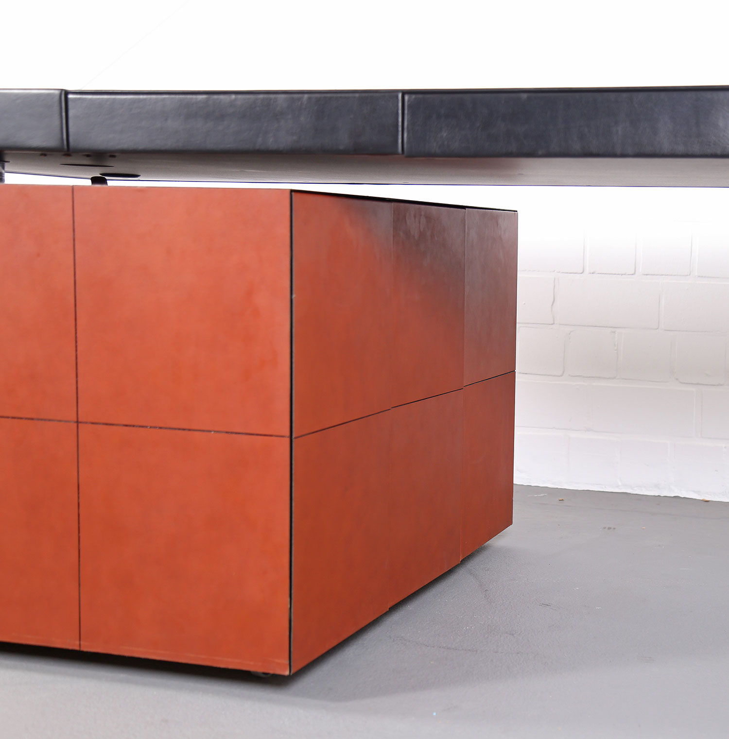 Leather Office Desk C.E.O. Cube Lella & Massimo Vignelli for Poltrona Frau - Image 18