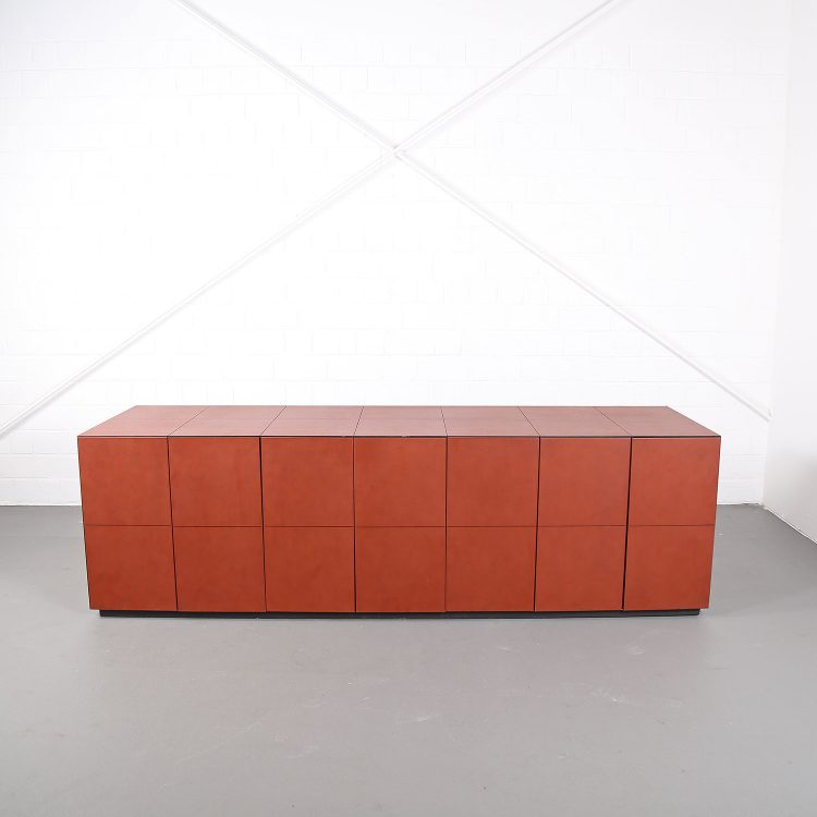 Leder-Sideboard Leather Credenza C.E.O. Cube Lella & Massimo Vignelli for Poltrona Frau