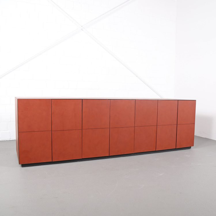 Leder-Sideboard Leather Credenza C.E.O. Cube Lella & Massimo Vignelli for Poltrona Frau