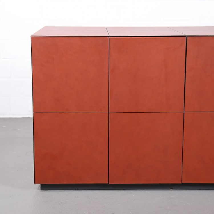 Leder-Sideboard Leather Credenza C.E.O. Cube Lella & Massimo Vignelli for Poltrona Frau