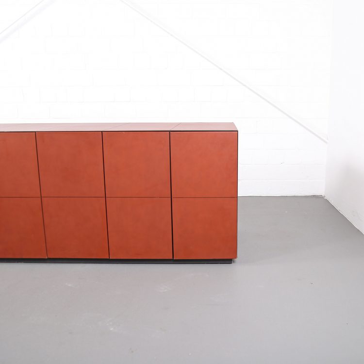 Leder-Sideboard Leather Credenza C.E.O. Cube Lella & Massimo Vignelli for Poltrona Frau