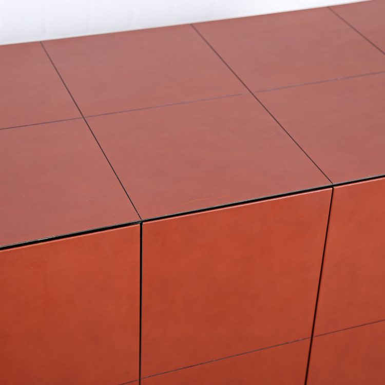 Leder-Sideboard Leather Credenza C.E.O. Cube Lella & Massimo Vignelli for Poltrona Frau